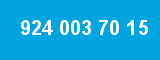 924 003 70 15 924 003 70 15